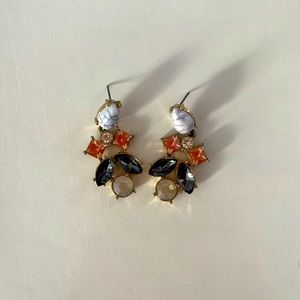 Multi-colored drop earrings